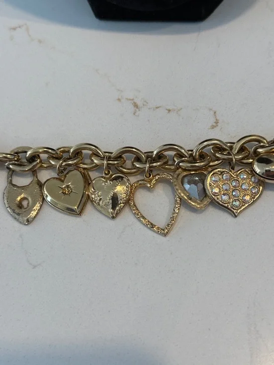 Kirks Folly Gold Heart Charm Bracelet - Picture 5 of 9